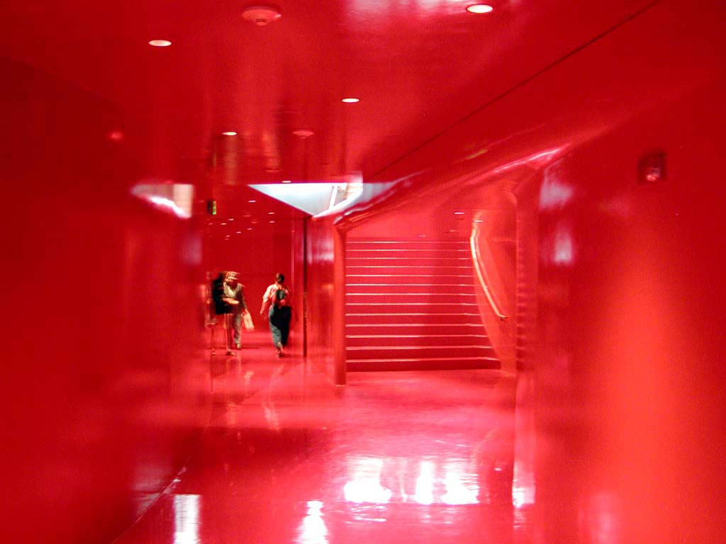 The Red Hall at Seattle’s Central Library